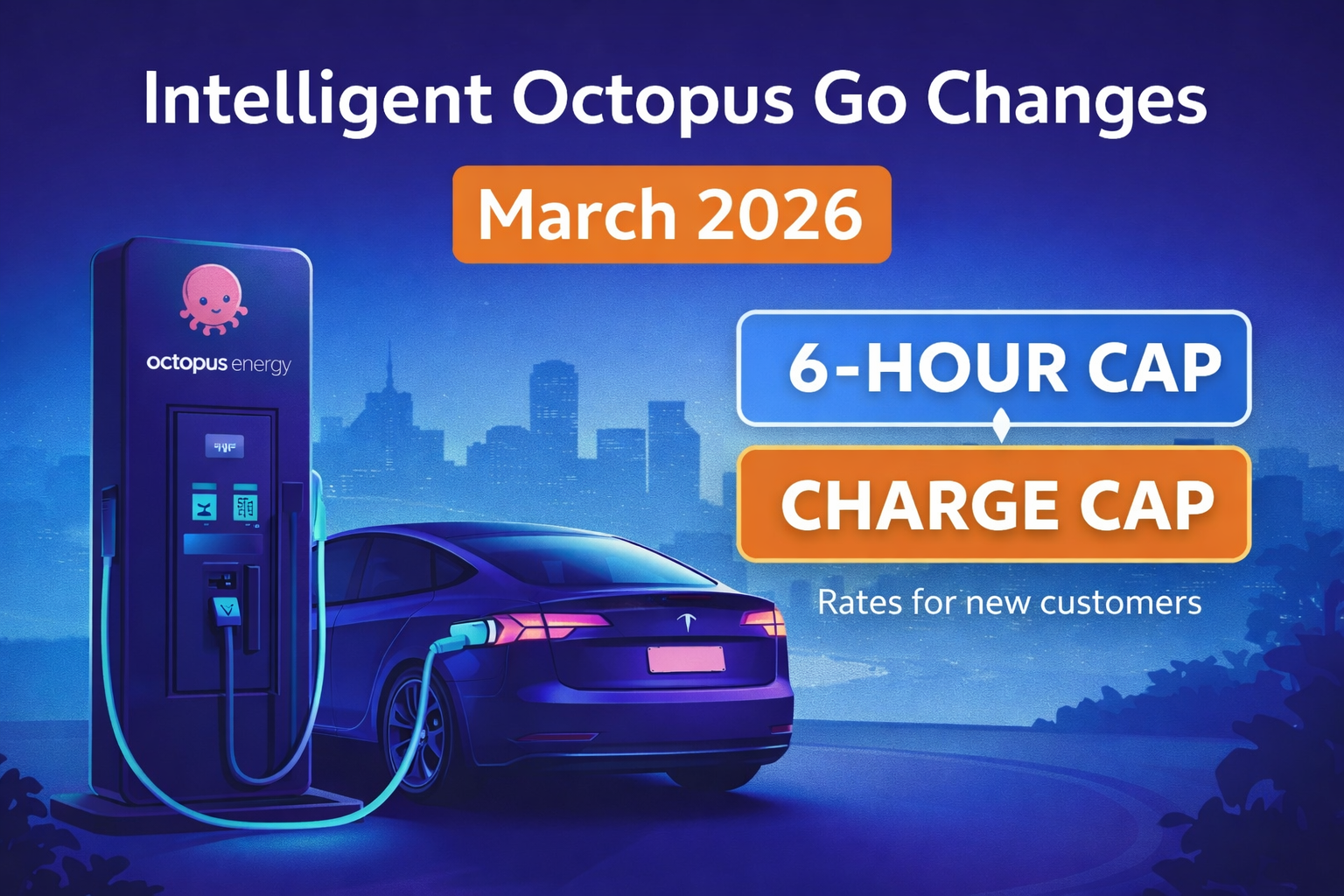 Intelligent Octopus Go changes March 2026 – 6-hour cap and Charge Cap